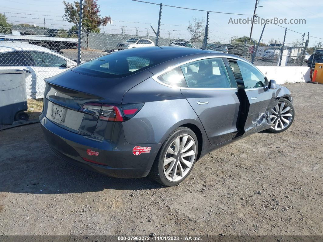 2018 Tesla Model 3 Long Range/mid Range Gray vin: 5YJ3E1EA0JF003313