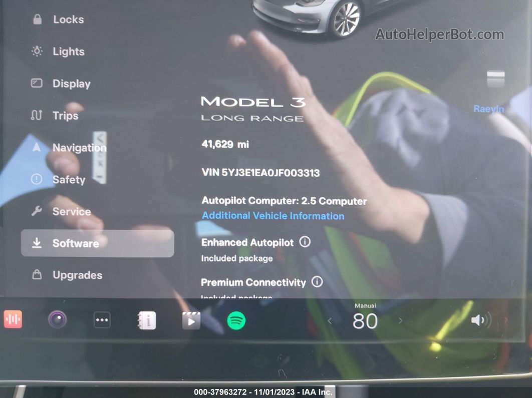 2018 Tesla Model 3 Long Range/mid Range Серый vin: 5YJ3E1EA0JF003313