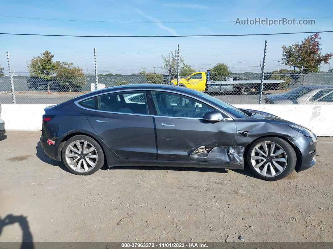 2018 Tesla Model 3 Long Range/mid Range Gray vin: 5YJ3E1EA0JF003313