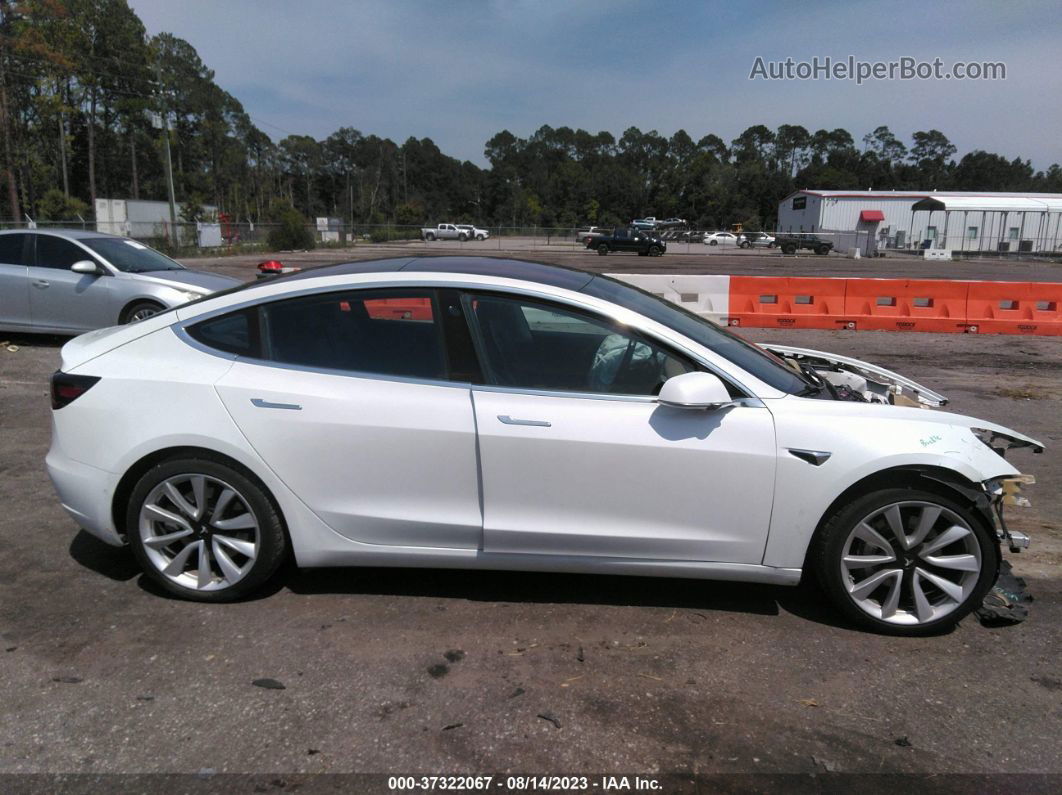 2018 Tesla Model 3 Range Battery White vin: 5YJ3E1EA0JF008320