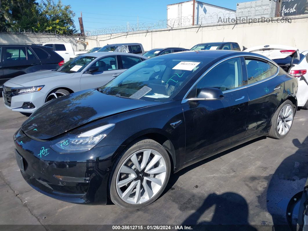 2018 Tesla Model 3 Long Range/mid Range Черный vin: 5YJ3E1EA0JF010763