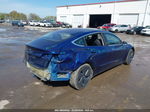 2018 Tesla Model 3 Long Range/mid Range Blue vin: 5YJ3E1EA0JF019611