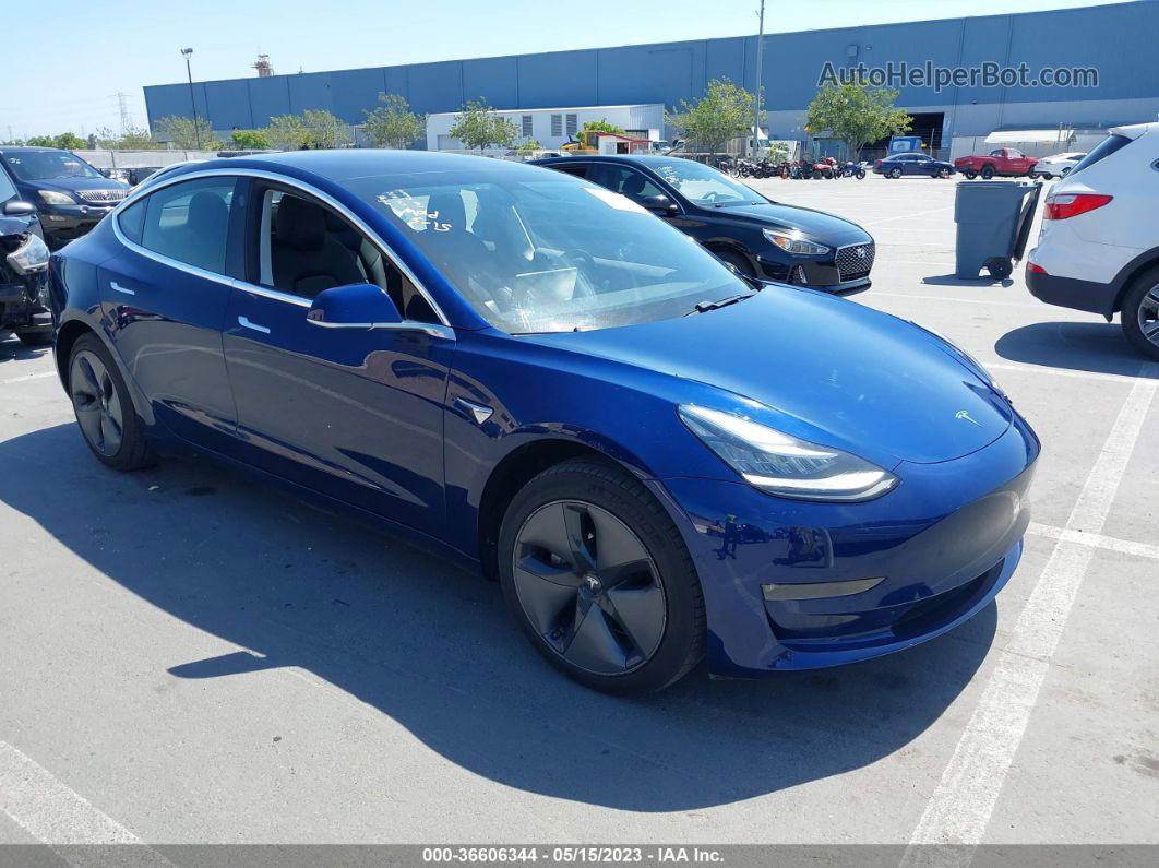 2018 Tesla Model 3 Range Battery Blue vin: 5YJ3E1EA0JF022850