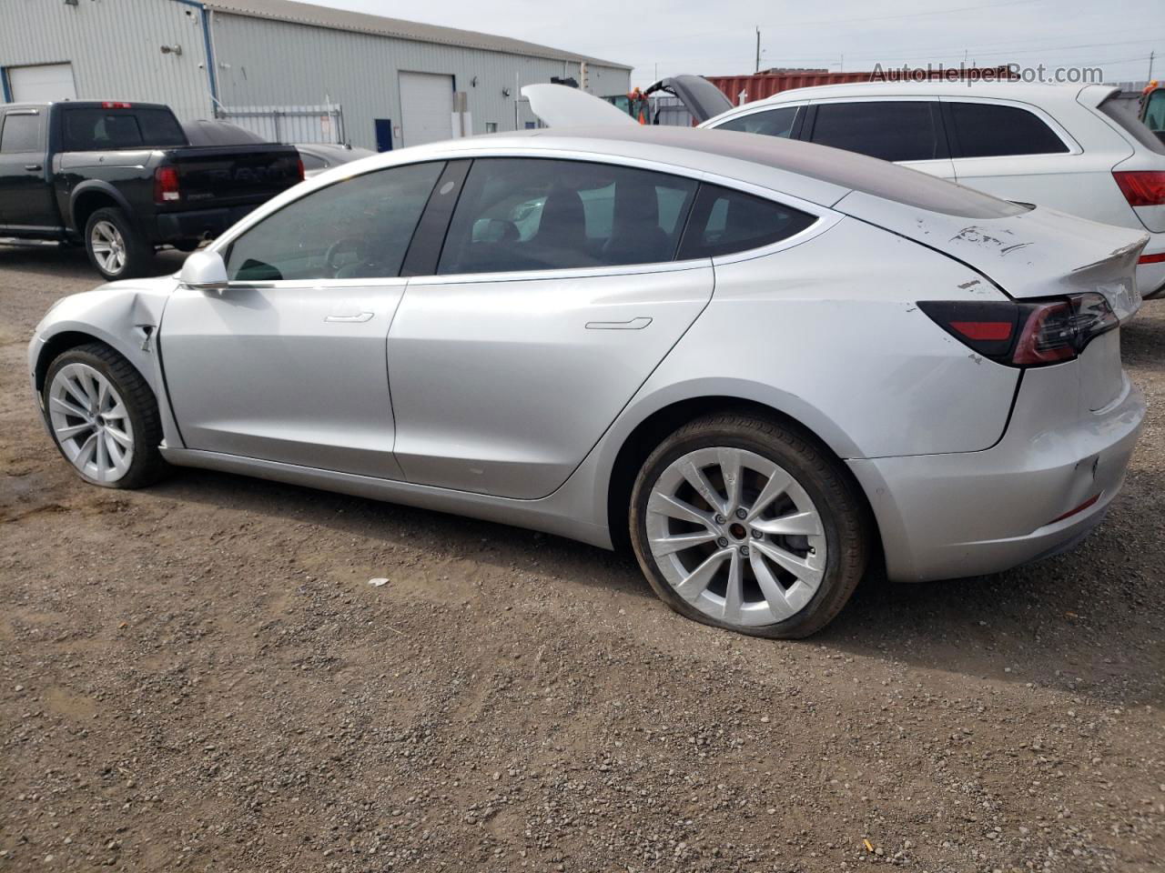 2018 Tesla Model 3  Silver vin: 5YJ3E1EA0JF028986