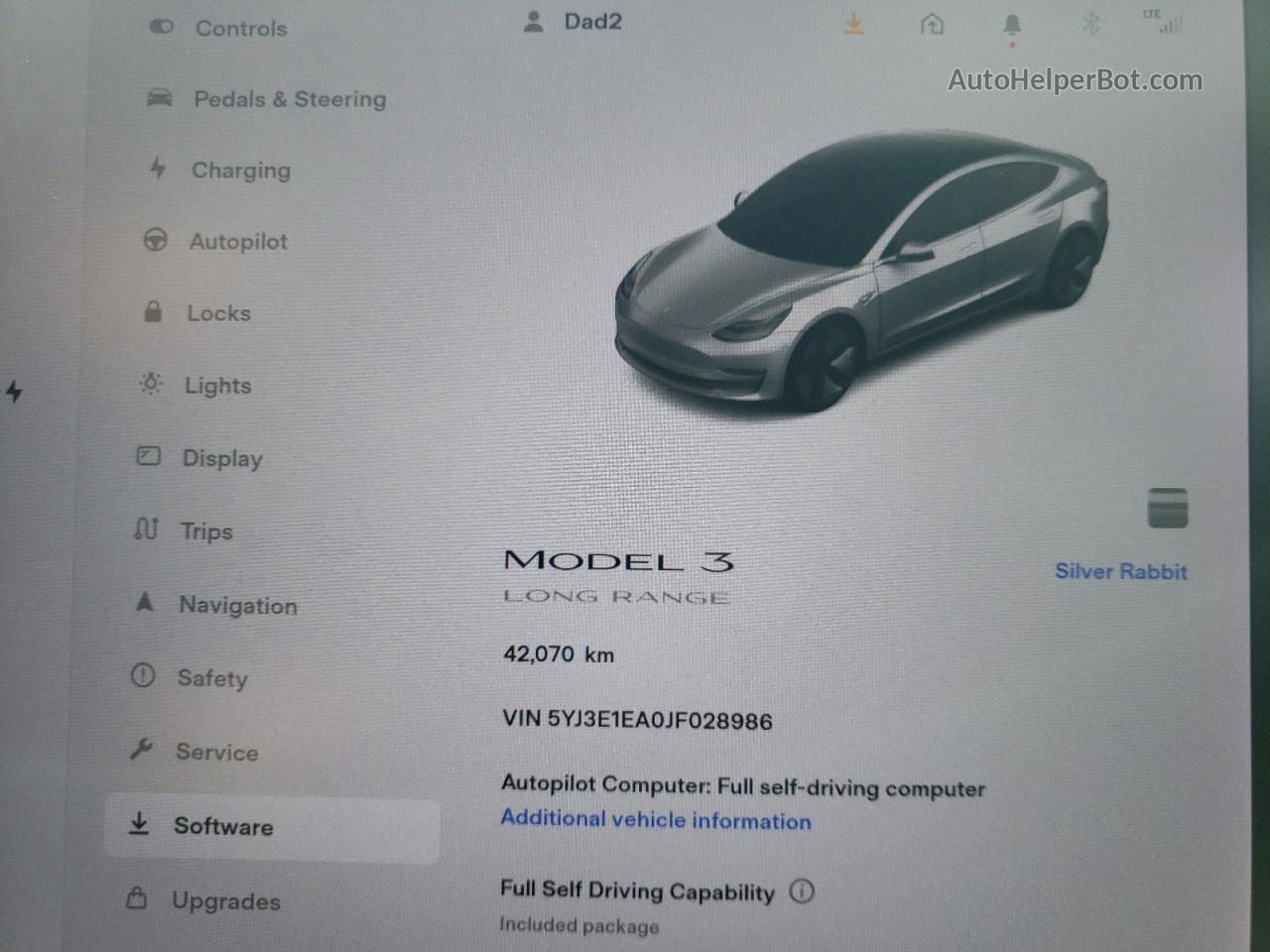 2018 Tesla Model 3  Silver vin: 5YJ3E1EA0JF028986