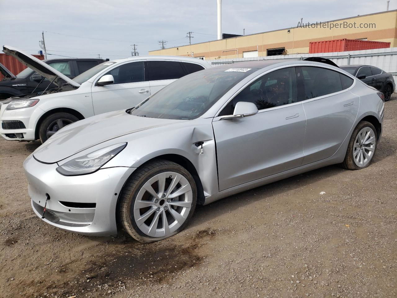 2018 Tesla Model 3  Silver vin: 5YJ3E1EA0JF028986