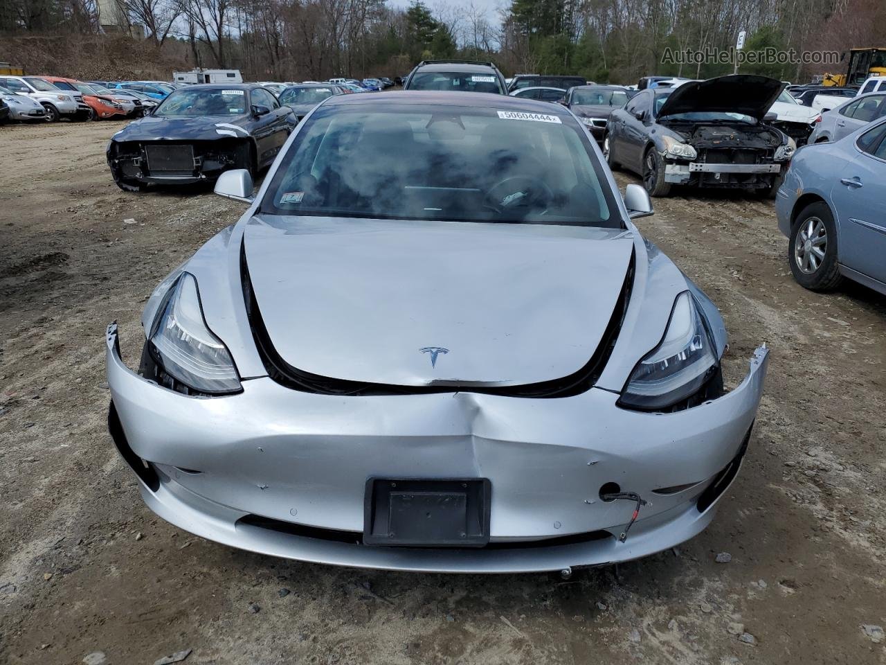 2018 Tesla Model 3  Silver vin: 5YJ3E1EA0JF038417