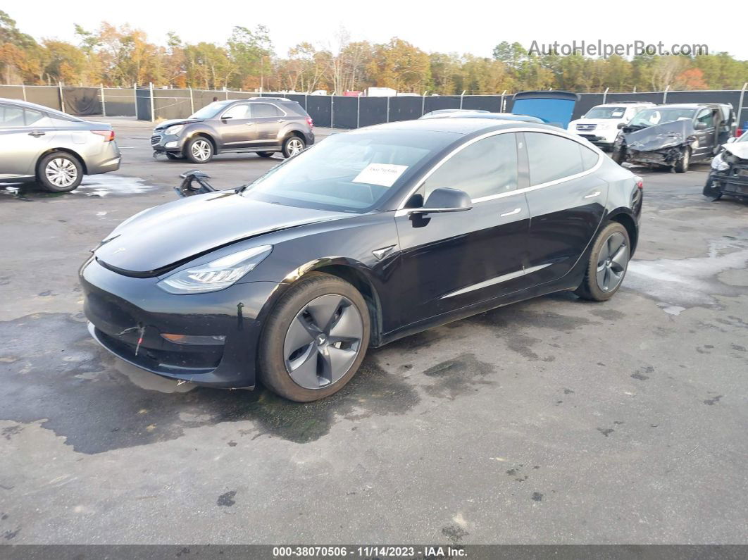 2018 Tesla Model 3 Long Range/mid Range Black vin: 5YJ3E1EA0JF070137