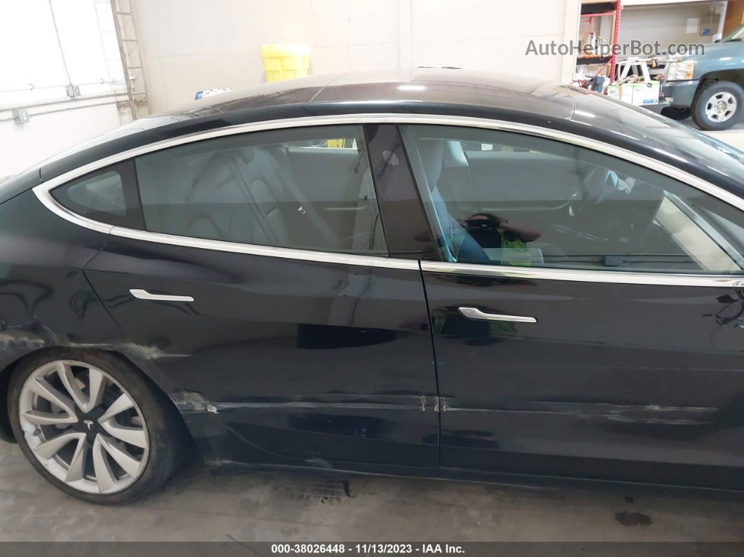 2018 Tesla Model 3 Long Range/mid Range Black vin: 5YJ3E1EA0JF154507