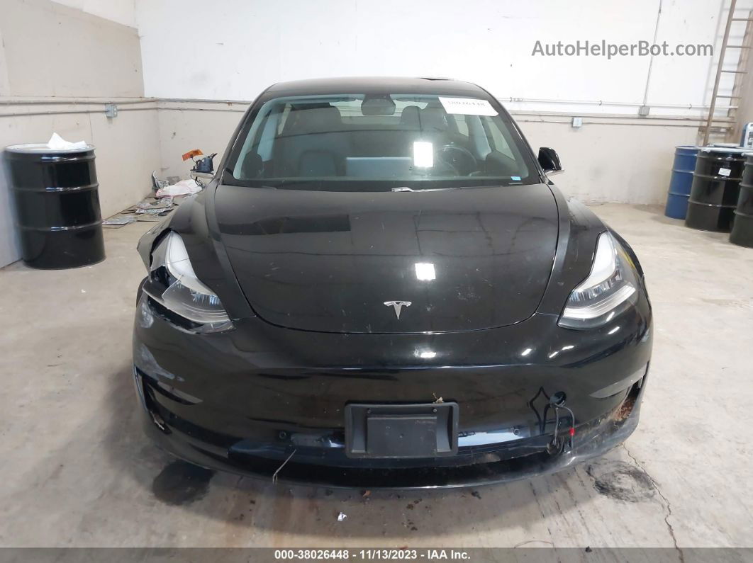 2018 Tesla Model 3 Long Range/mid Range Black vin: 5YJ3E1EA0JF154507