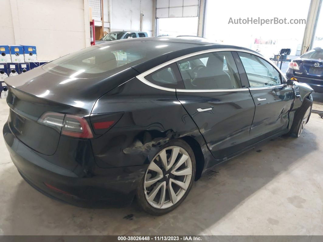 2018 Tesla Model 3 Long Range/mid Range Black vin: 5YJ3E1EA0JF154507