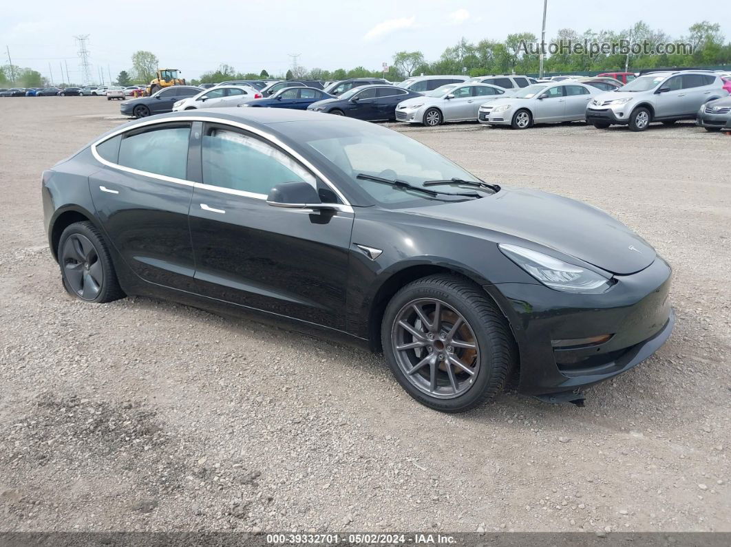 2018 Tesla Model 3 Long Range/mid Range Black vin: 5YJ3E1EA0JF155169