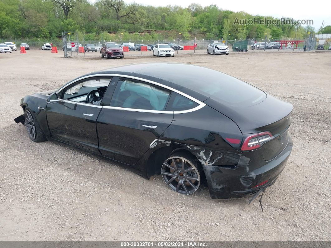 2018 Tesla Model 3 Long Range/mid Range Black vin: 5YJ3E1EA0JF155169