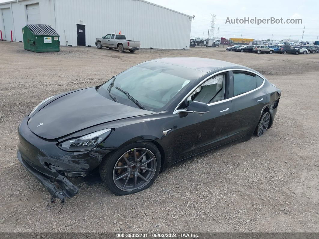 2018 Tesla Model 3 Long Range/mid Range Black vin: 5YJ3E1EA0JF155169