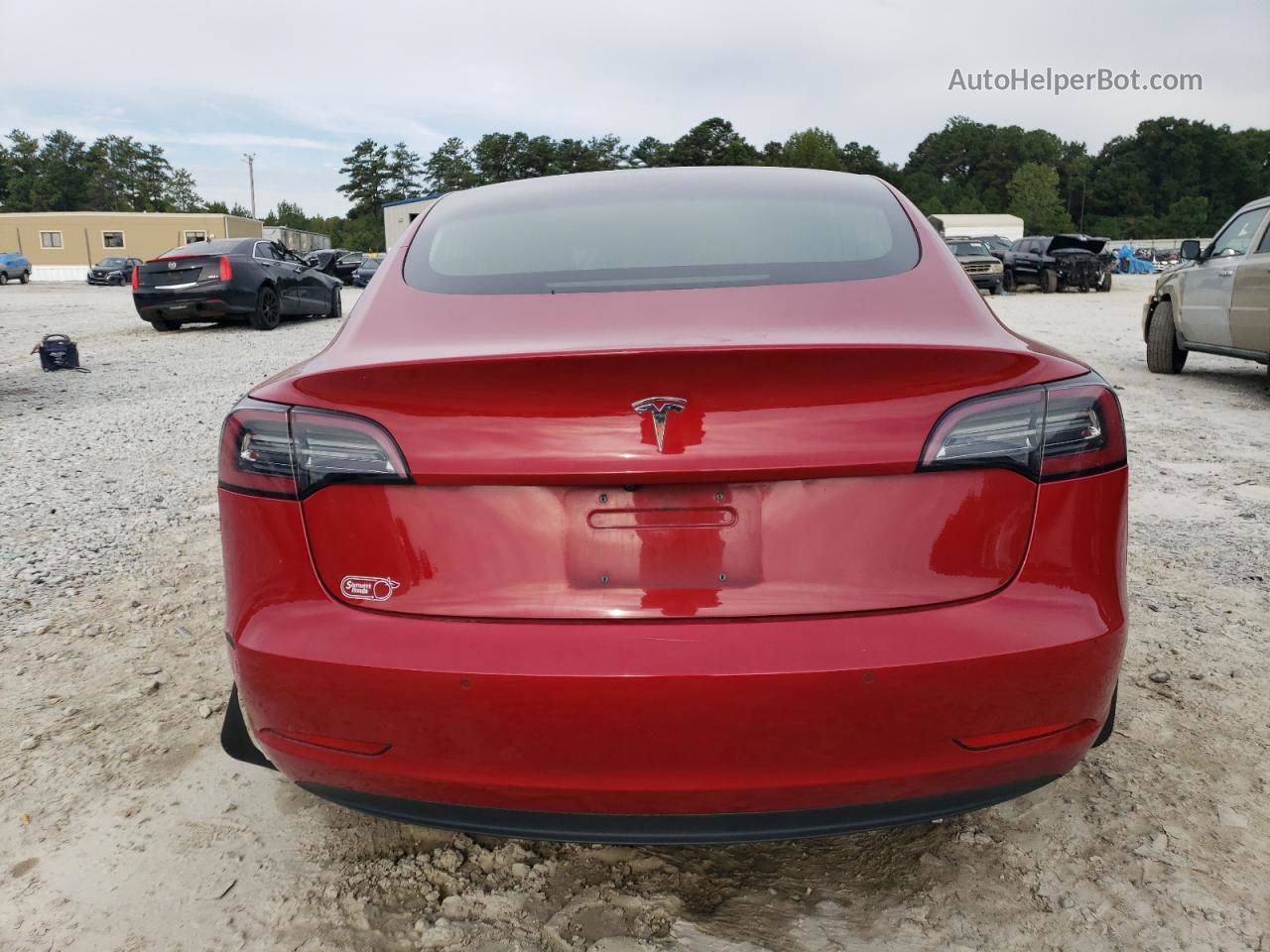 2018 Tesla Model 3  Red vin: 5YJ3E1EA0JF159299