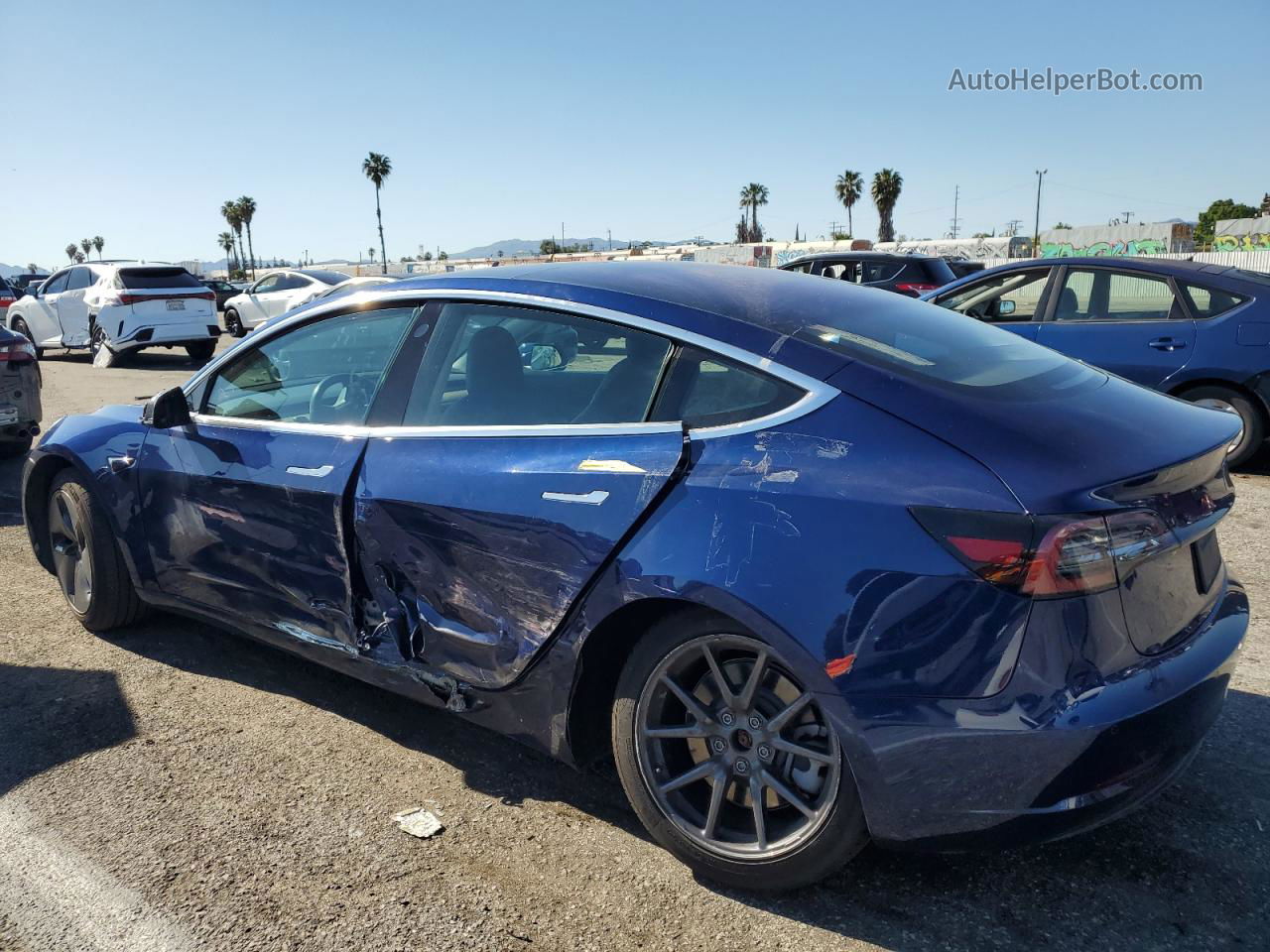 2018 Tesla Model 3  Blue vin: 5YJ3E1EA0JF160632