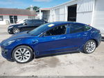 2018 Tesla Model 3 Long Range/mid Range Dark Blue vin: 5YJ3E1EA0JF164454