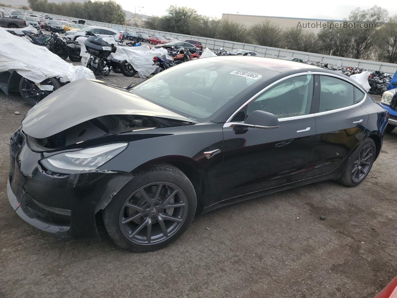 2019 Tesla Model 3  Black vin: 5YJ3E1EA0KF304794