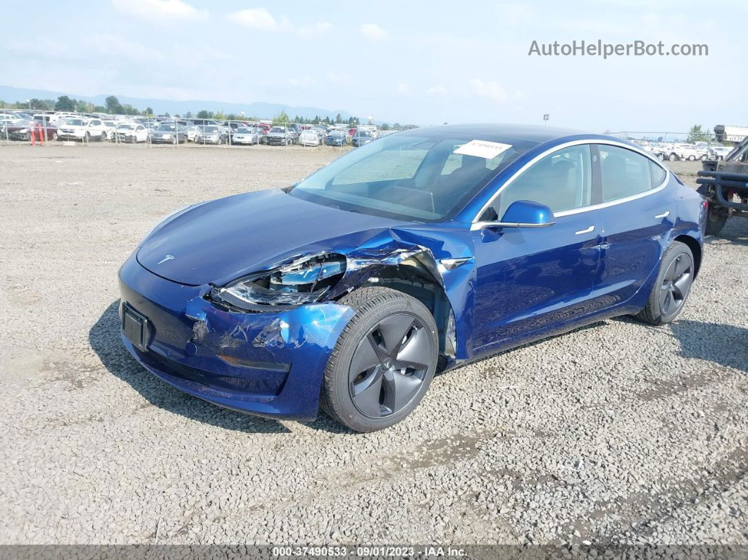 2019 Tesla Model 3 Range Синий vin: 5YJ3E1EA0KF309624