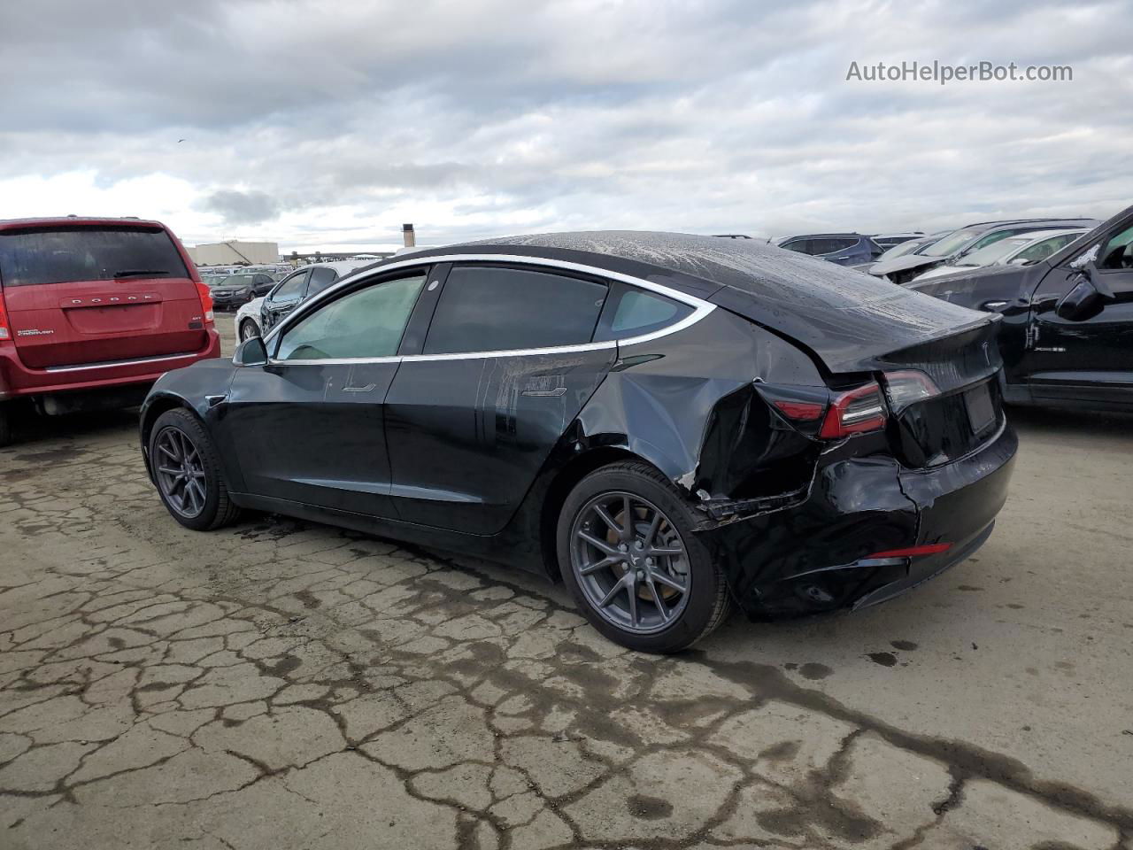 2019 Tesla Model 3  Black vin: 5YJ3E1EA0KF317223