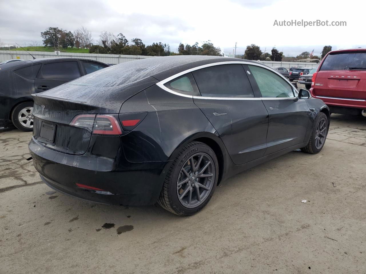 2019 Tesla Model 3  Black vin: 5YJ3E1EA0KF317223