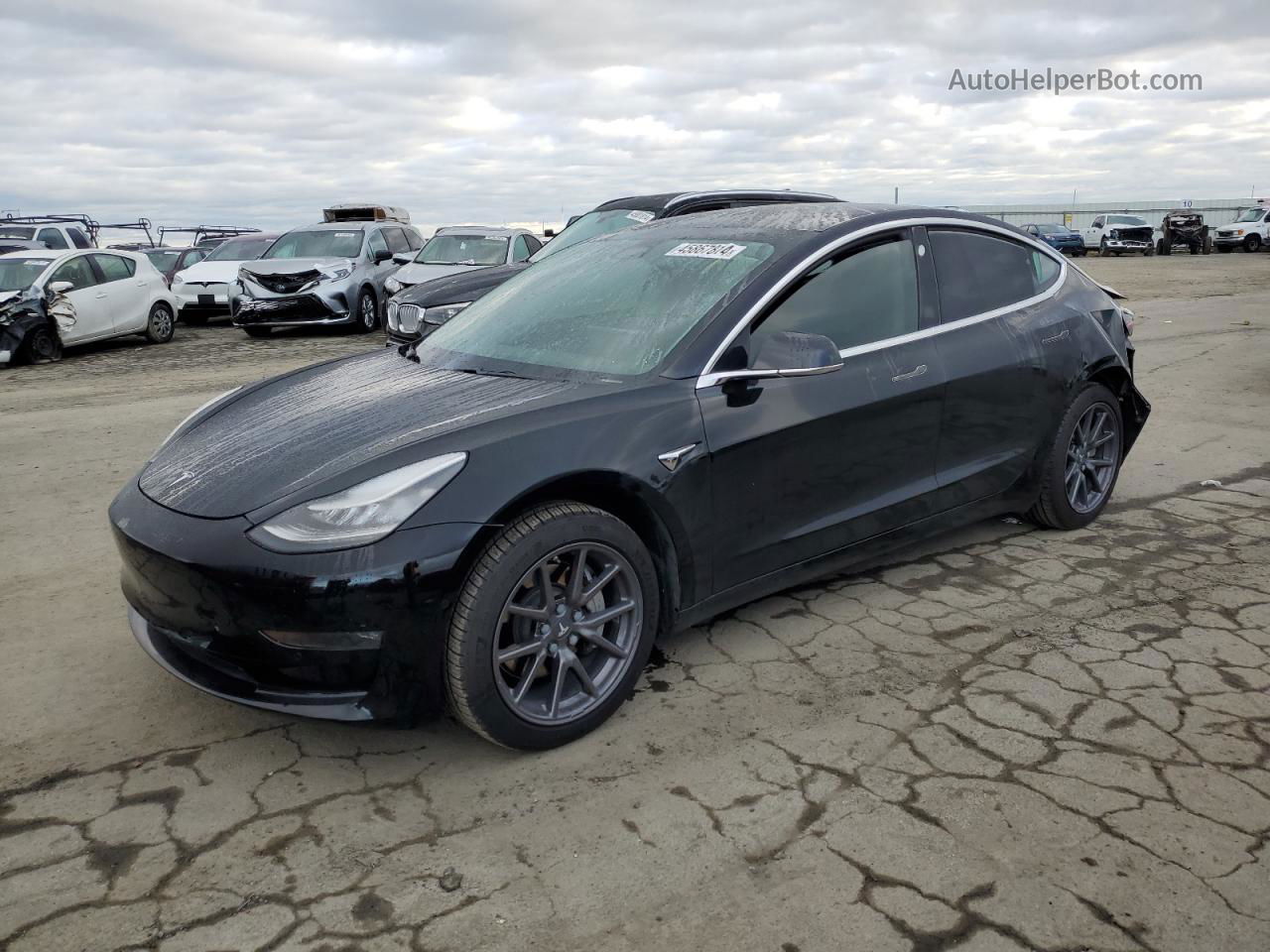 2019 Tesla Model 3  Black vin: 5YJ3E1EA0KF317223