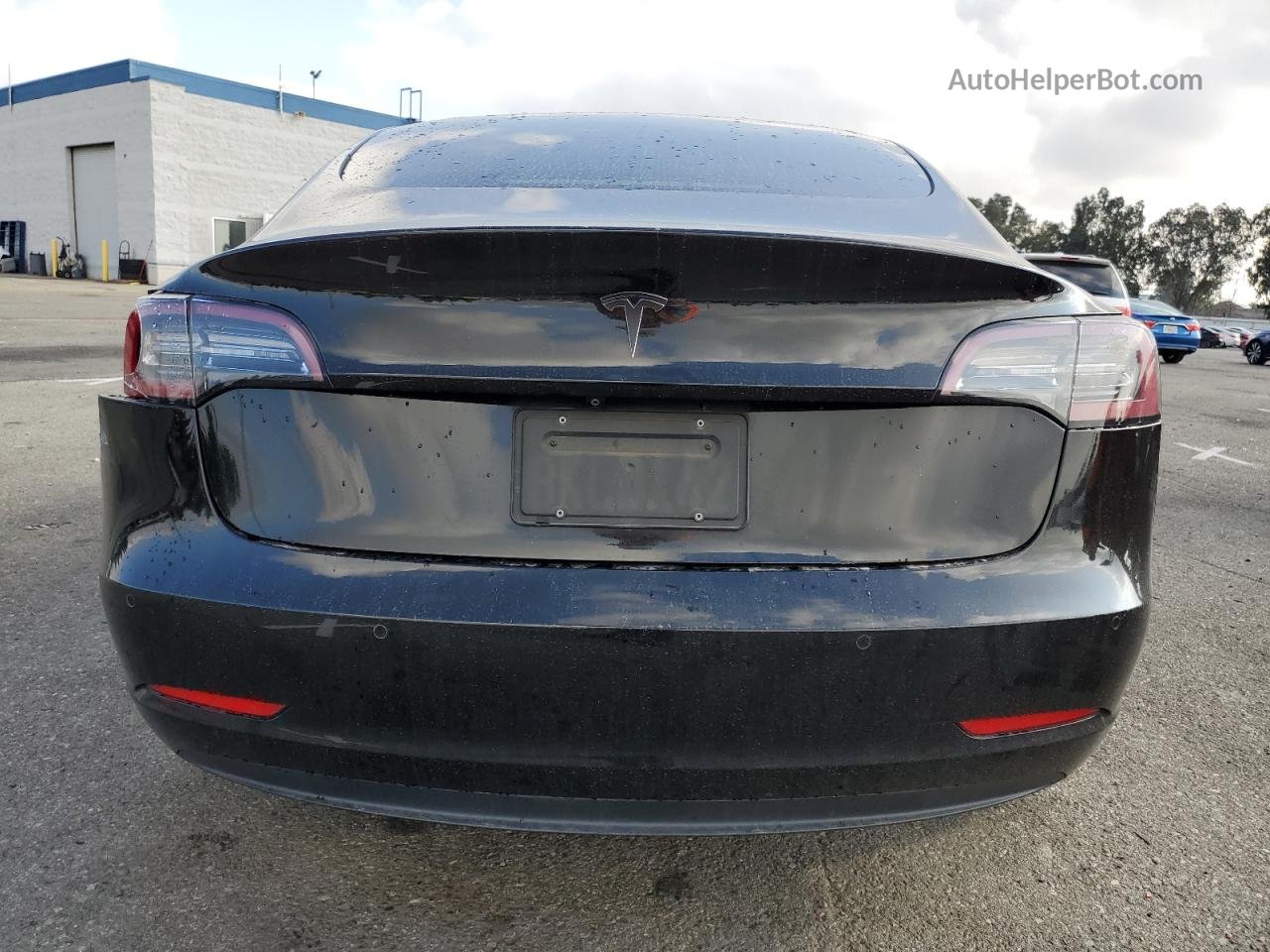 2019 Tesla Model 3  Черный vin: 5YJ3E1EA0KF317626