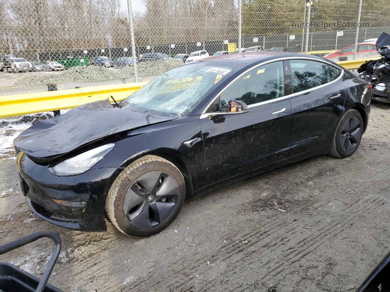 2019 Tesla Model 3  Black vin: 5YJ3E1EA0KF324236