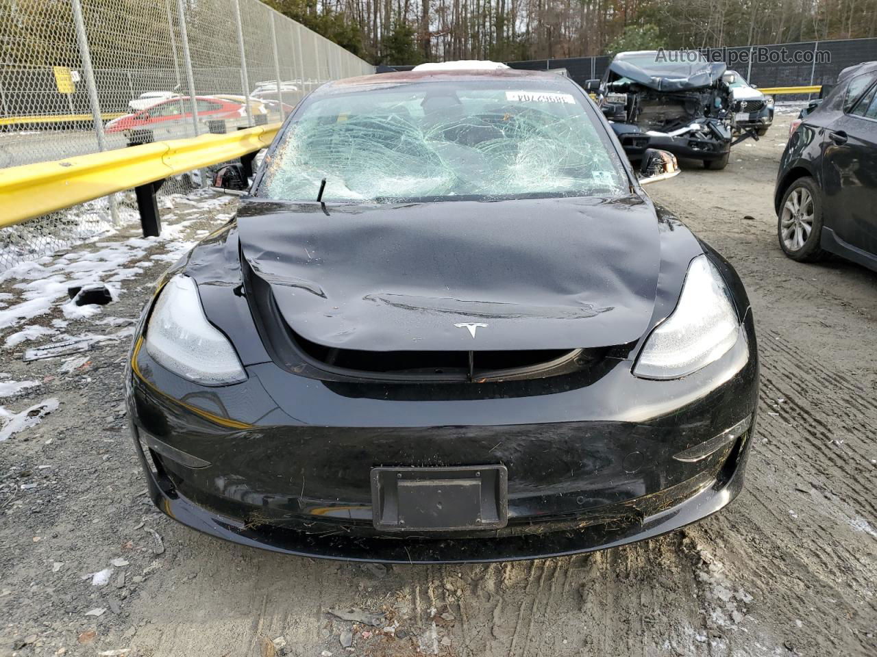 2019 Tesla Model 3  Black vin: 5YJ3E1EA0KF324236