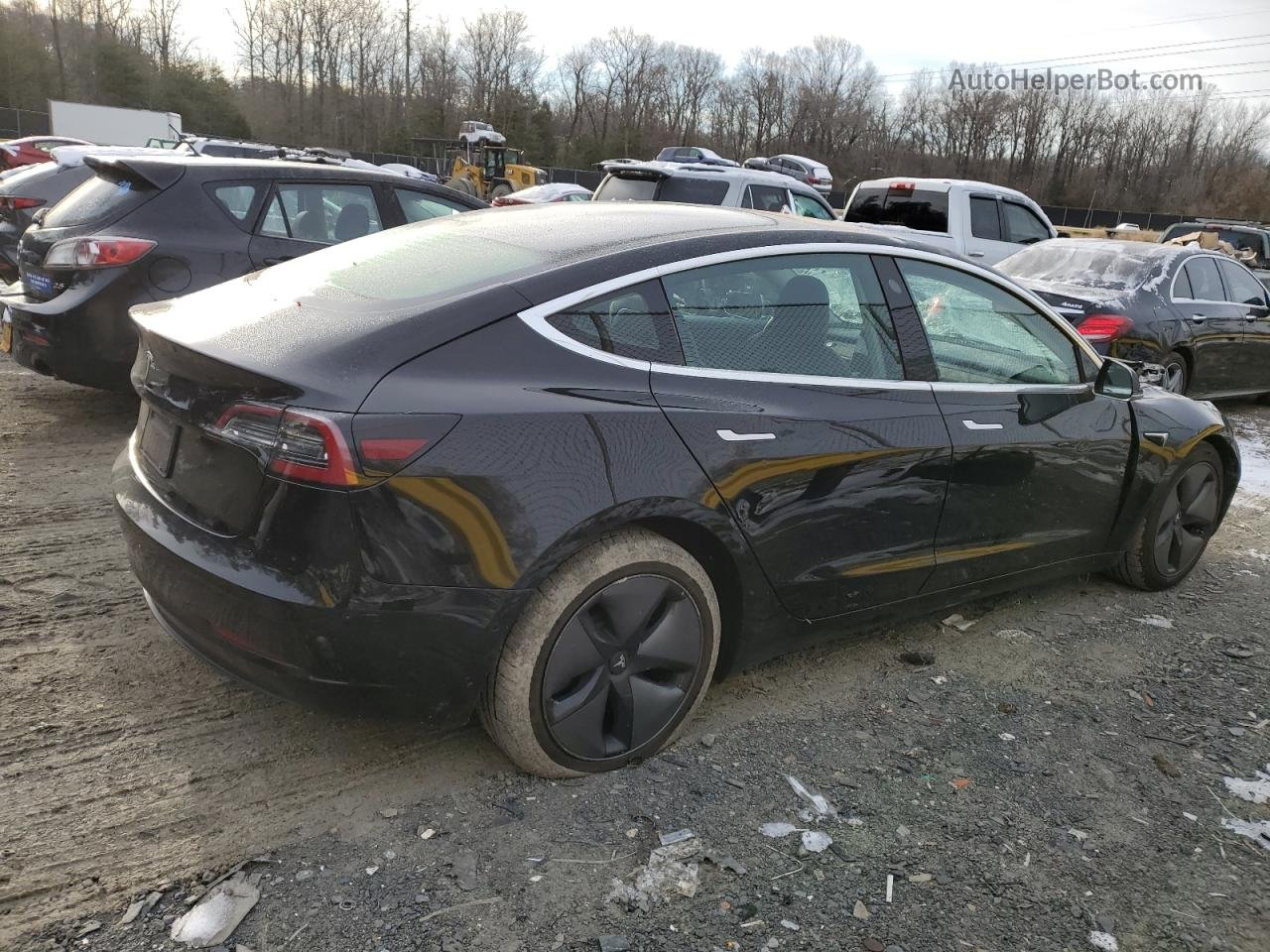 2019 Tesla Model 3  Black vin: 5YJ3E1EA0KF324236