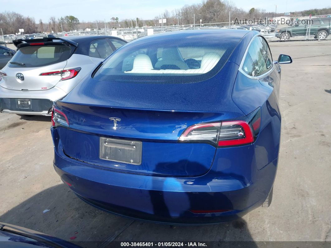 2019 Tesla Model 3 Long Range/mid Range/standard Range/standard Range Plus Blue vin: 5YJ3E1EA0KF332448