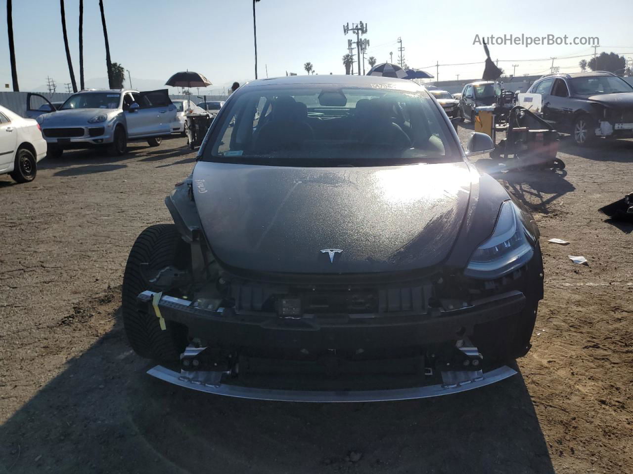 2019 Tesla Model 3  Черный vin: 5YJ3E1EA0KF362047