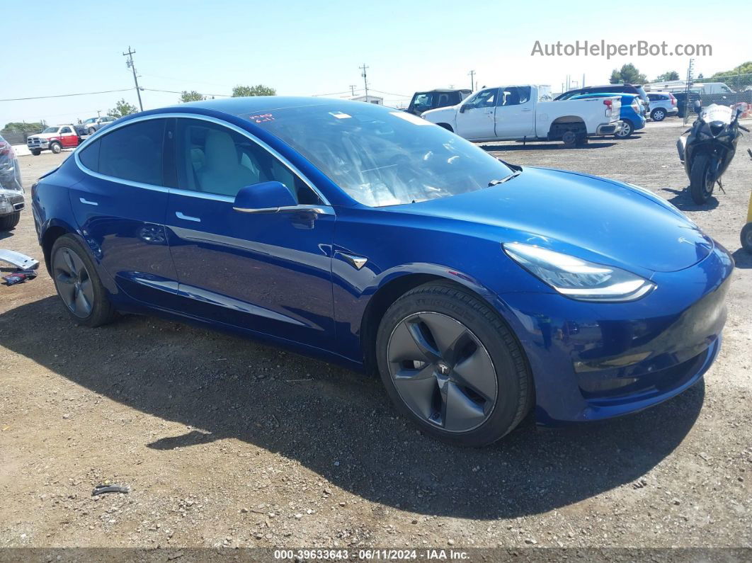 2019 Tesla Model 3 Long Range/mid Range/standard Range/standard Range Plus Синий vin: 5YJ3E1EA0KF402840