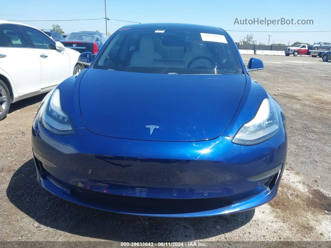 2019 Tesla Model 3 Long Range/mid Range/standard Range/standard Range Plus Синий vin: 5YJ3E1EA0KF402840