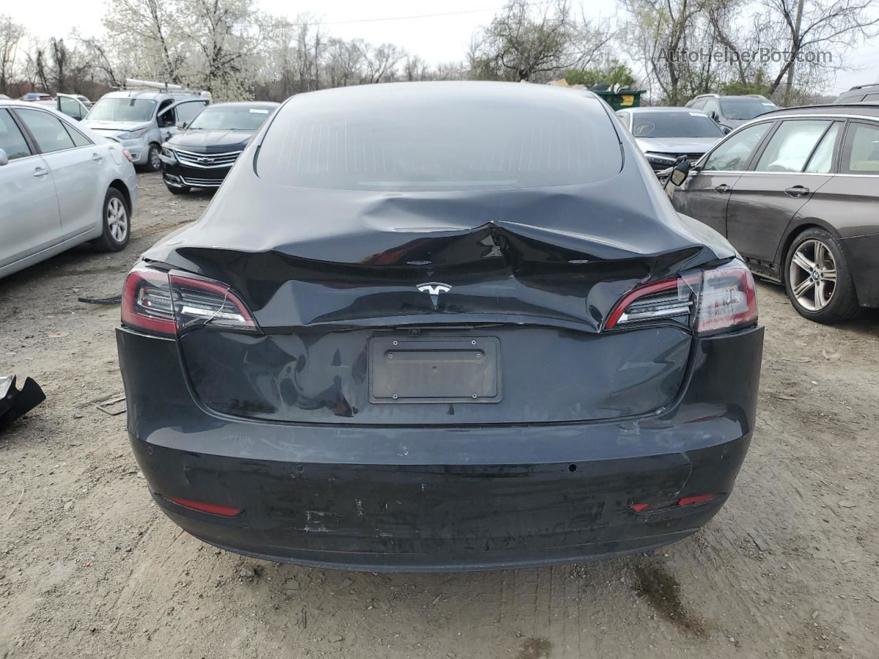 2019 Tesla Model 3  Black vin: 5YJ3E1EA0KF410131