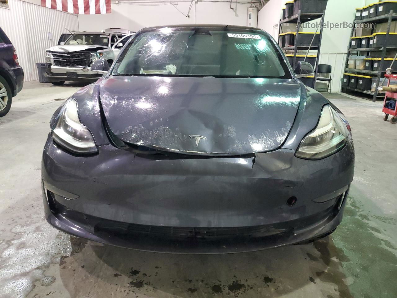 2019 Tesla Model 3  Угольный vin: 5YJ3E1EA0KF410940