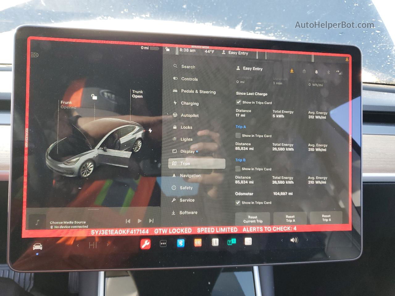 2019 Tesla Model 3  Gray vin: 5YJ3E1EA0KF417144