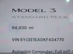 2019 Tesla Model 3 Long Range/mid Range/standard Range/standard Range Plus Синий vin: 5YJ3E1EA0KF434770
