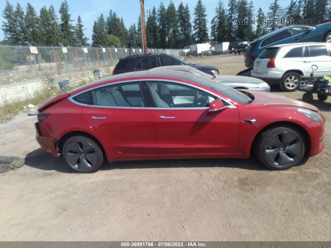 2019 Tesla Model 3 Range Burgundy vin: 5YJ3E1EA0KF536974