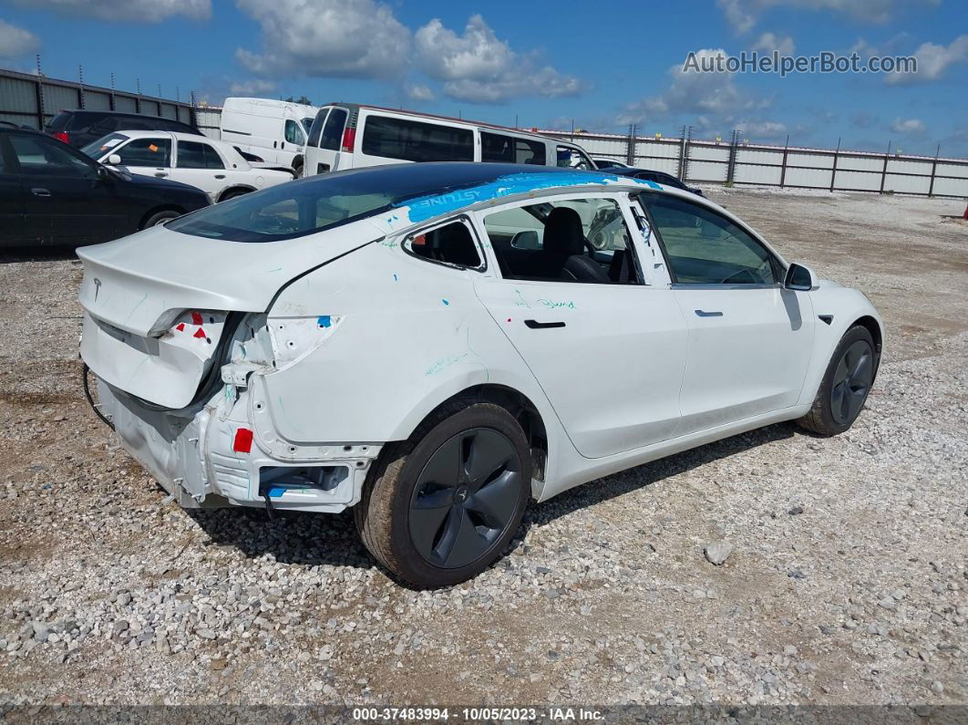 2020 Tesla Model 3 Standard Range White vin: 5YJ3E1EA0LF597579