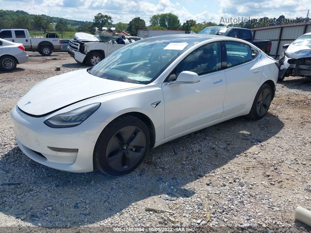 2020 Tesla Model 3 Standard Range White vin: 5YJ3E1EA0LF597579