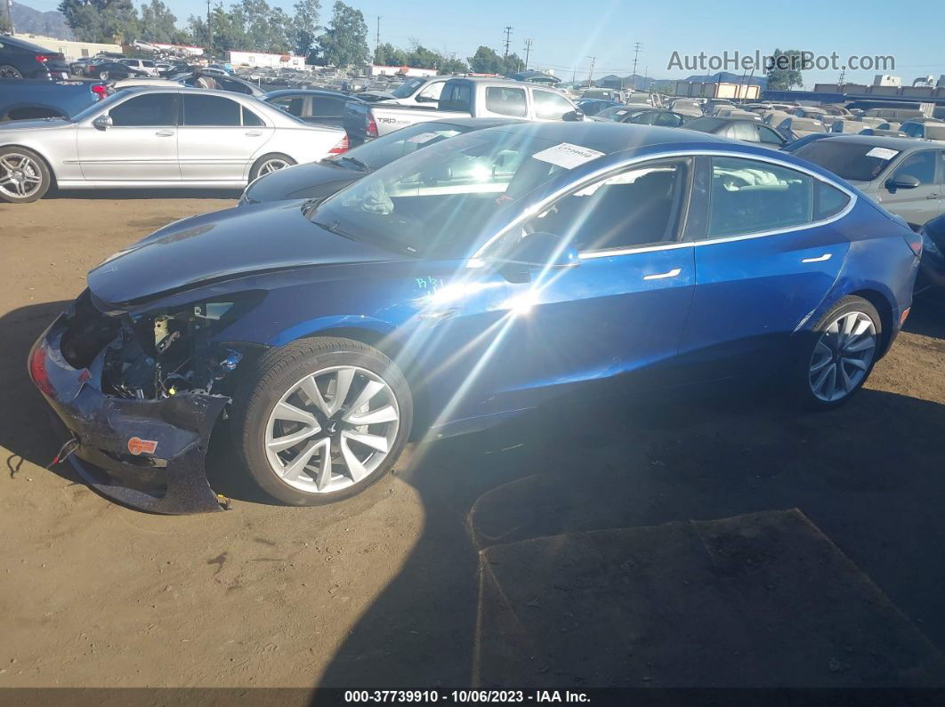 2020 Tesla Model 3 Standard Range Blue vin: 5YJ3E1EA0LF598604