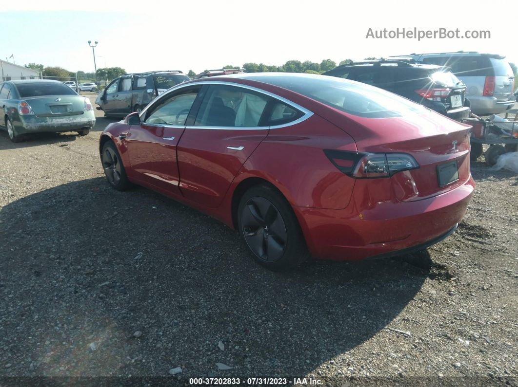 2020 Tesla Model 3 Standard Range Red vin: 5YJ3E1EA0LF630743