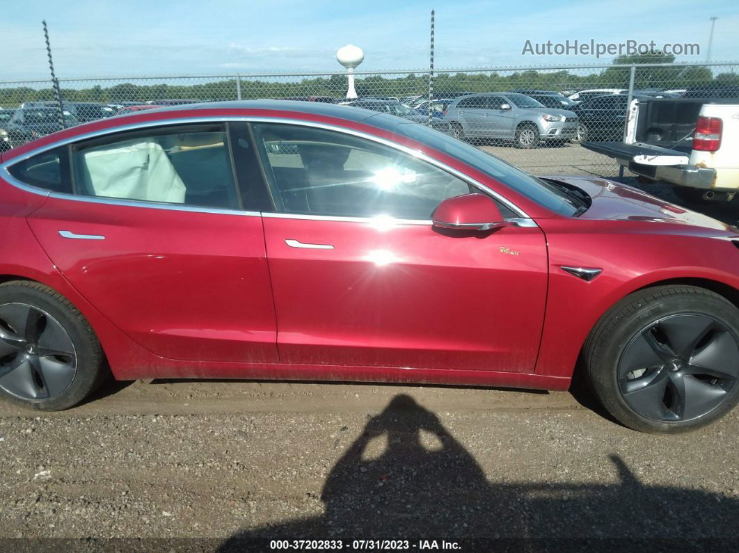 2020 Tesla Model 3 Standard Range Red vin: 5YJ3E1EA0LF630743