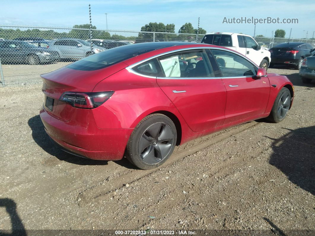 2020 Tesla Model 3 Standard Range Red vin: 5YJ3E1EA0LF630743