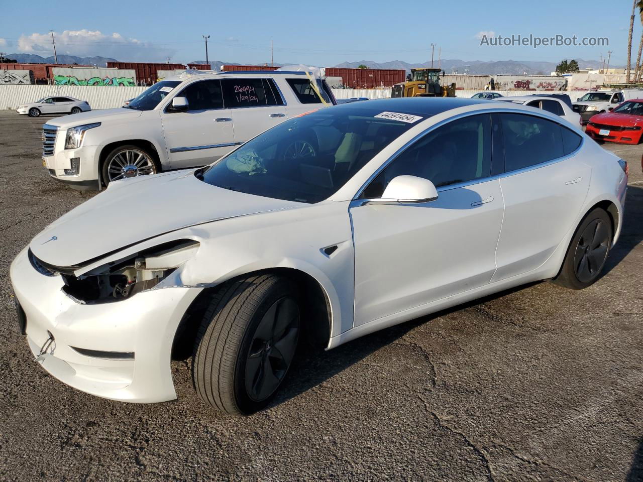 2020 Tesla Model 3  White vin: 5YJ3E1EA0LF633352