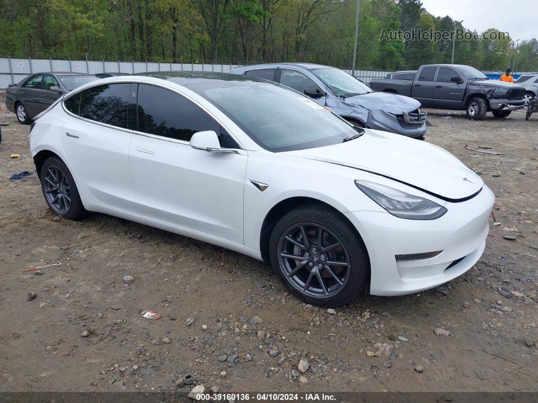 2020 Tesla Model 3 Standard Range Plus Rear-wheel Drive/standard Range Rear-wheel Drive White vin: 5YJ3E1EA0LF644917