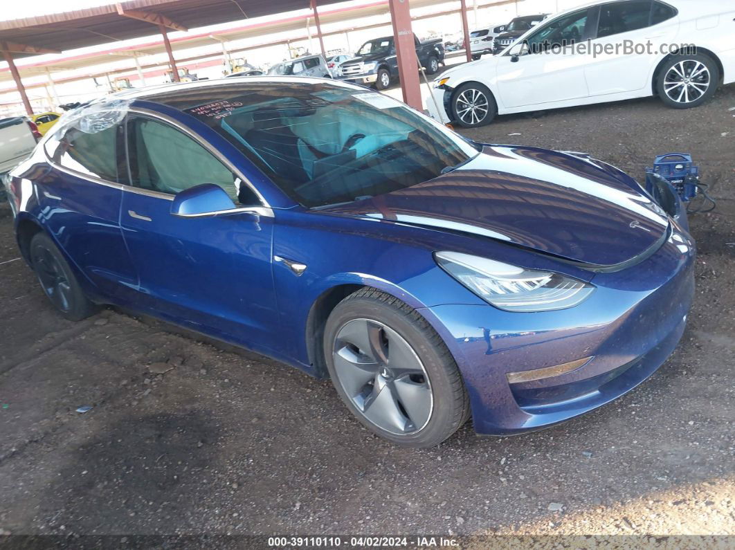 2020 Tesla Model 3 Standard Range Plus Rear-wheel Drive/standard Range Rear-wheel Drive Blue vin: 5YJ3E1EA0LF705957