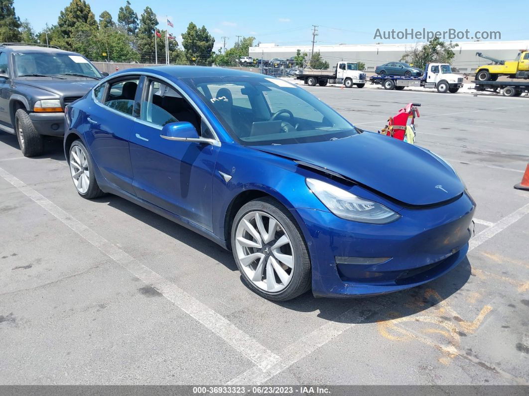 2020 Tesla Model 3 Standard Range Blue vin: 5YJ3E1EA0LF745844