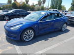 2020 Tesla Model 3 Standard Range Blue vin: 5YJ3E1EA0LF745844